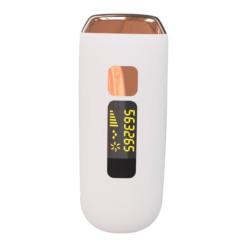 Épilateur à lumière pulsée IPL blanc avec écran digital pour l’épilation à domicile